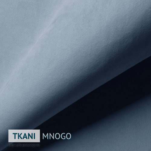 Фото обивки велюра “CF041-9” (однотонный голубой)