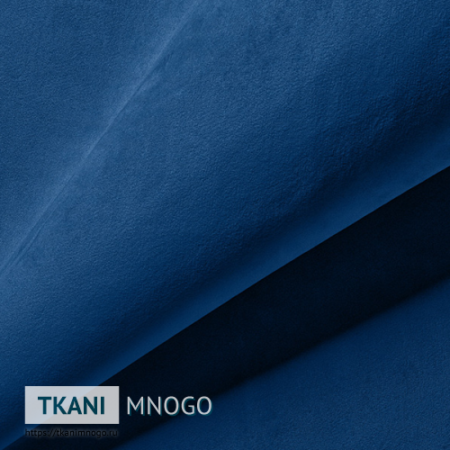 Фото материала велюра “AY1-66B” (однотонный синий)