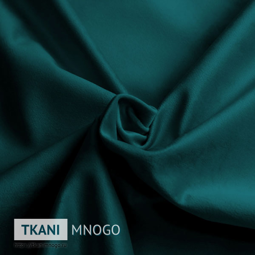 Фото обивки велюра “088” (однотонный зеленый, синий)