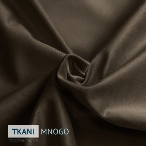 Фото внешнего вида велюра “MR-8” (однотонный коричневый)