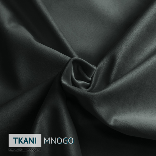 Фото ткани велюра “MR-31” (однотонный серый)