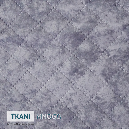 Фото фактуры велюра “НТ1811С-3” (ромб синий)