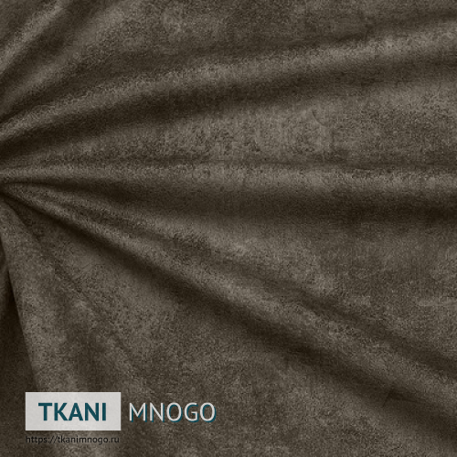 Фото материала велюра “Yura-8” (однотонный коричневый)