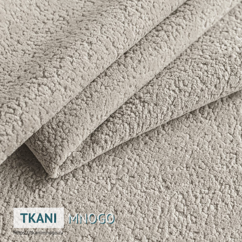 Фото материала велюра “4” (однотонный бежевый)